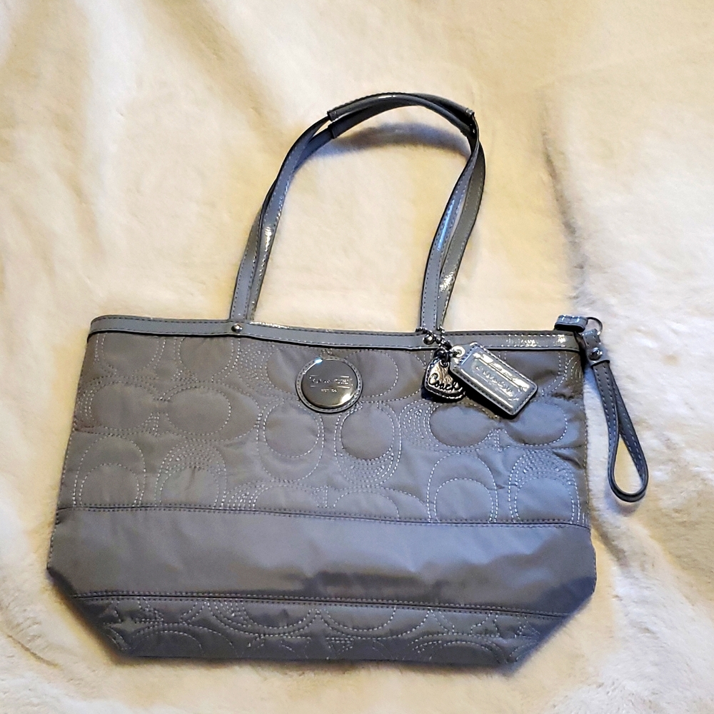Canvas signature Coach handbag